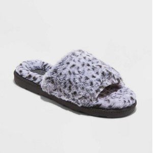 Womens Emma Faux Fur Slide Slippers 